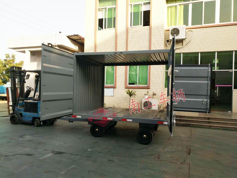 无动力全挂15吨三开门箱式开云足球体育_开云足球(中国)非标订